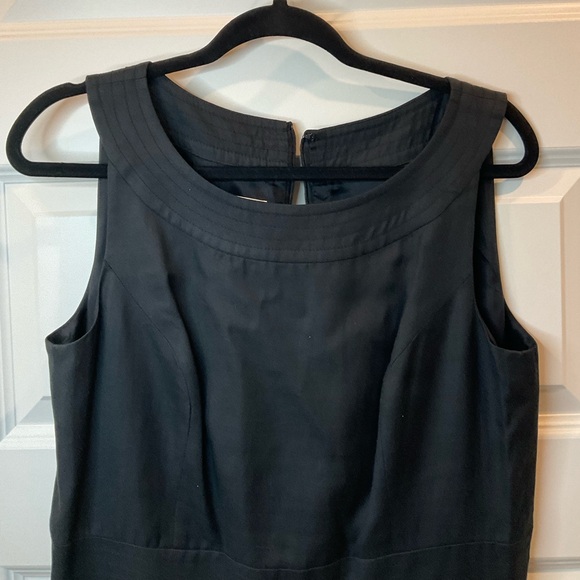 Talbots Classic Black Midi Dress Sleeveless Sz 10 Classic Career Professional - Picture 4 of 14